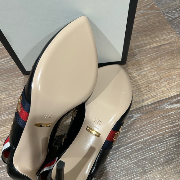Gucci leather sling back heels, authentic - Picture 6 of 10